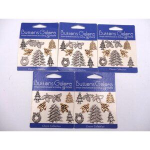 Buttons Galore‎ & more Charm Collection Christmas theme  Charms 5 New Packs